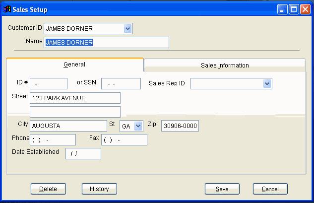 Setup Customers Sales To begin: Select a uniform Customer ID System. This may be Alpha or Numeric and should be unique to each customer.