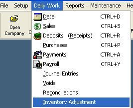 Inventory Adjustments Typically, there will be a physical count of inventory items on hand at some point in the reporting year.