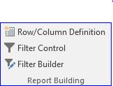 Vivid Report Building The main report building function comes from the tool bar ribbon titled Report Building.