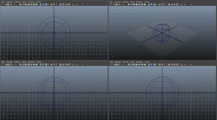 3D modeling Navigating display windows View panel change (Space Bar or check the left area layout) : Single View vs.