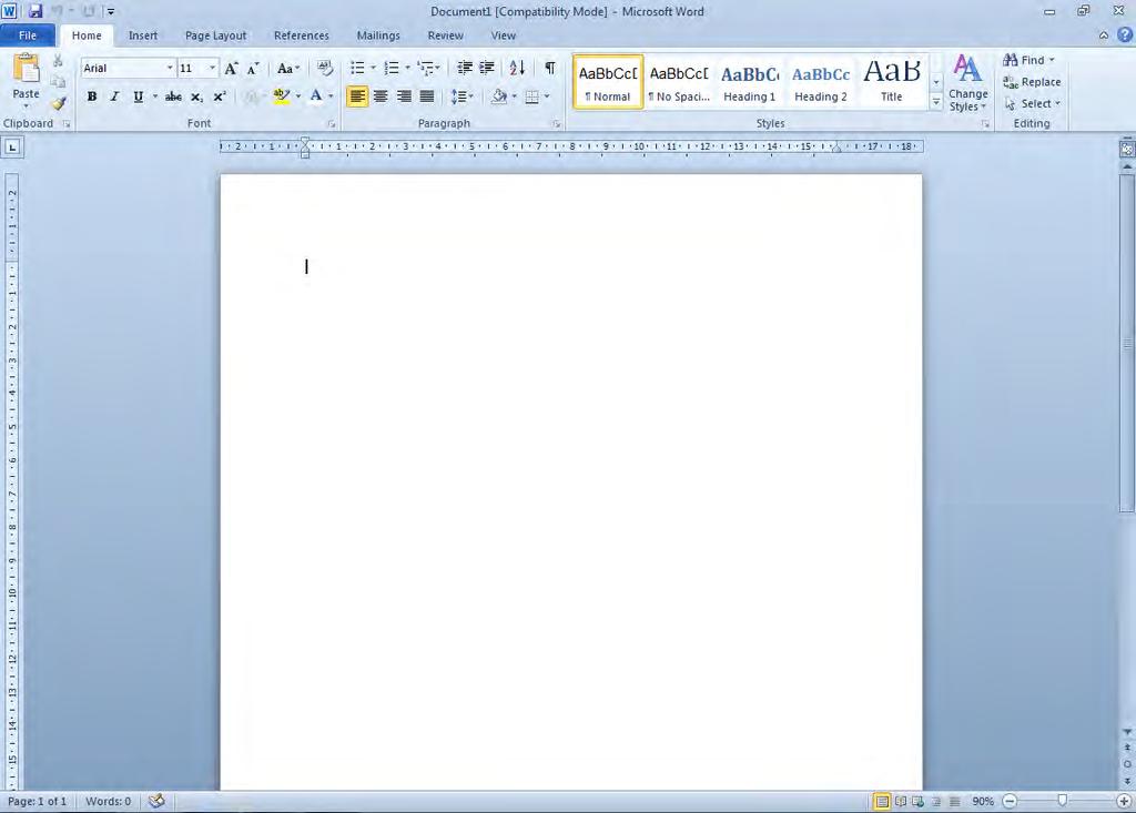 Microsoft Word 2010 appears on the Start menu after you have used it three times. You can click on it to start Word.