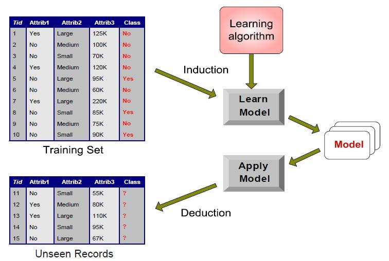 Model Learning and Model Application Process Class/Label Attribute