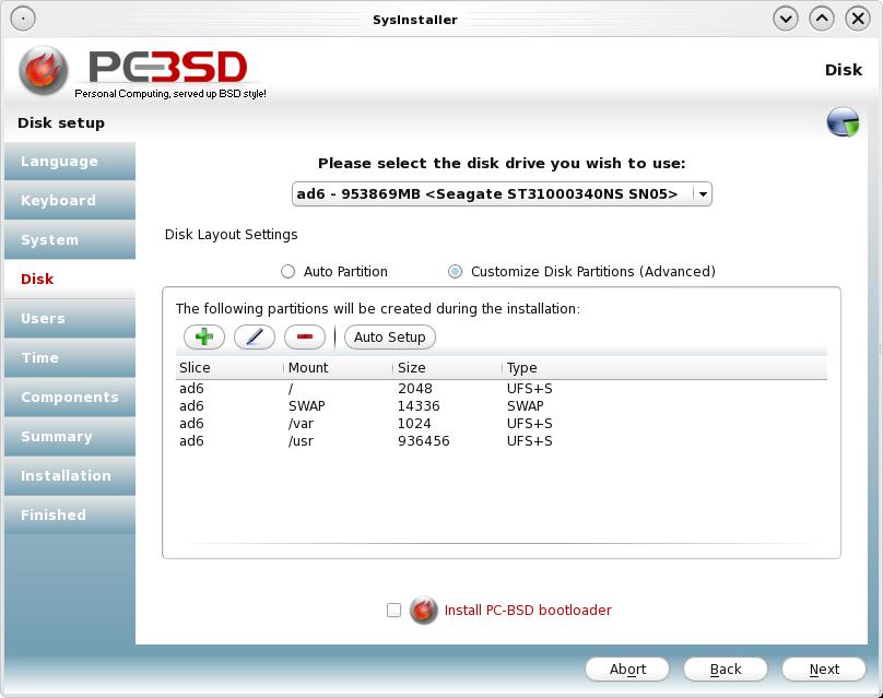 From an end-user perspective using pc-sysinstall is fairly straight forward, and somewhat similar to creating a traditional FreeBSD sysinstall configuration script.