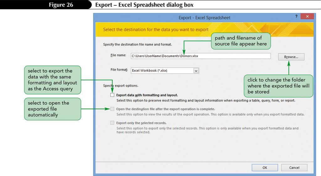 Exporting Query Results from Access to Excel