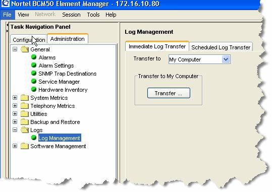 5.3 Log Management Another extremely useful tool is the Log Management.