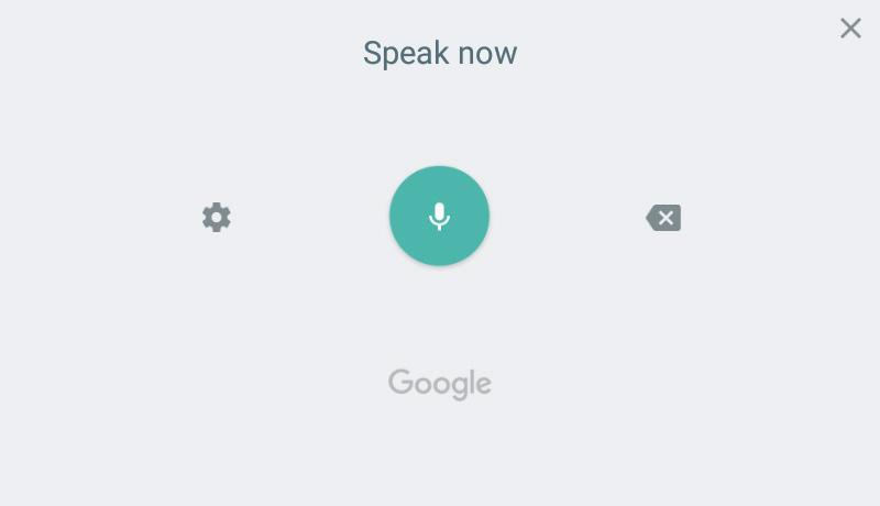 Use Google Voice Typing Instead of typing, enter text by speaking. Settings Delete text To enable Google voice typing: 1. Tap Voice input on the Samsung keyboard.