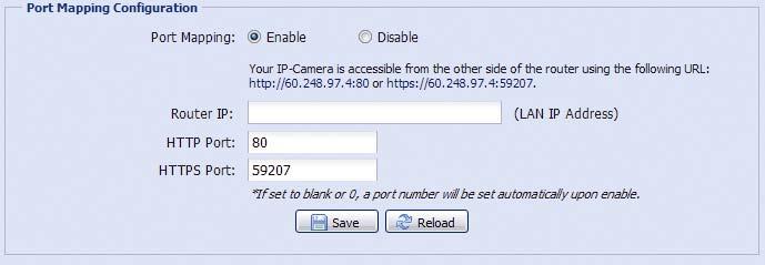 Double-click it to quickly open the web browser for camera access. Port Mapping (Available only in UPnP) This function can eliminate the need to additionally access the router for port forwarding.