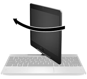 Display Your computer can serve as both a standard notebook and can rotate