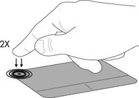 Turning the TouchPad off and on To turn the TouchPad off and on, quickly double-tap the TouchPad on/off button.