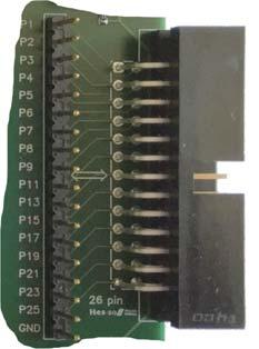 Figure 12 Extension connector The user can bind any I/O extension pin with most of the microcontroller pin. The table below describes the extension pinout.