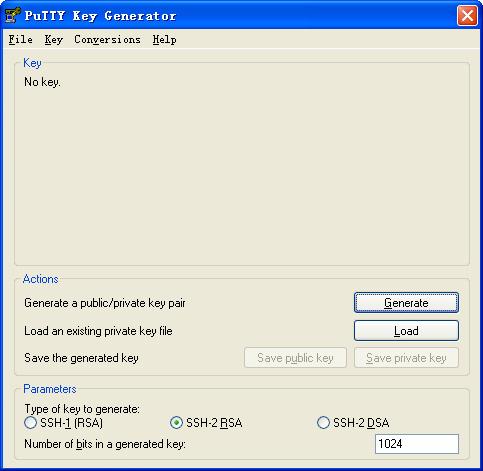 Chapter 3 Run PuTTYGen.exe, choose SSH-2 RSA and click Generate.