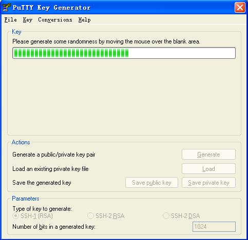 Figure 1-7 Generating the client keys (2) After the key pair is generated, click Save public key and