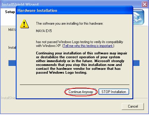 exe from the Installation CD in order to install the