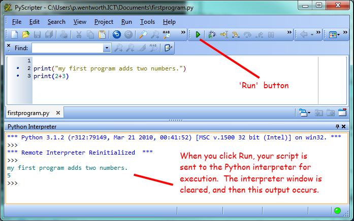 There are two ways to use the Python interpreter: immediate mode and script mode.