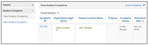 Student Complaints To save the letter: 1) From the menu, Select File Save As. The Save As page appears. 2) Choose the location / folder. You can change the File Name. 3) Click. 7.