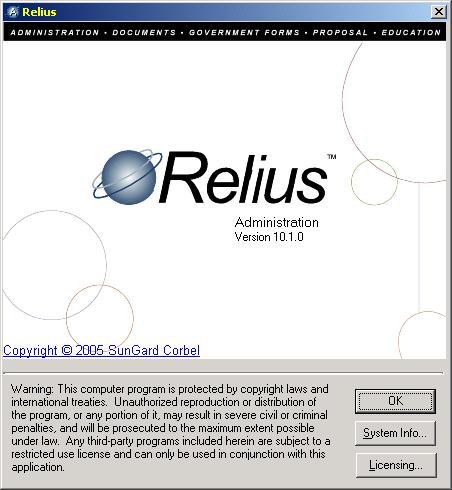 6 If you do not have Internet access or licensing via the Internet fails, click Licensing Manual Licensing and call Relius Administration Support for a code. 4.