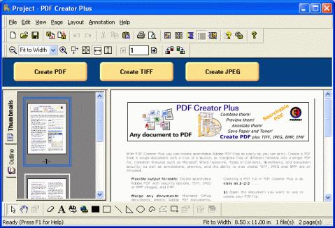 4. CREATE YOUR PDF Click the Create PDF button in the blue Task view area to The PDF created will have the same hyperlinks, bookmarks and any table of contents information as the original Word