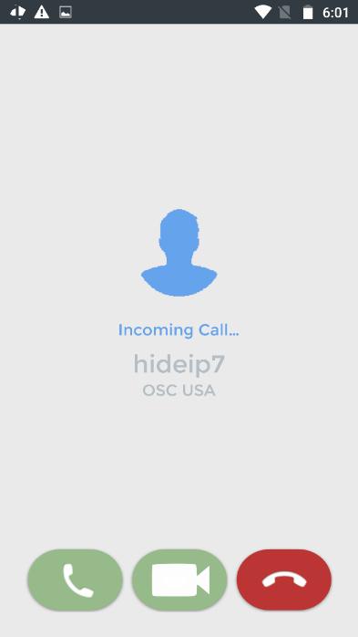 Video Call (1) OSC Video Call works exactly the same way as OSC Intercom (2) All