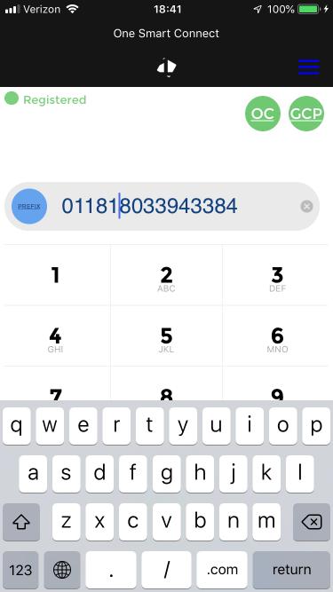 of the number to add, delete, modify (4) All Contacts converts numbers from your mobile contacts to OSC VoIP