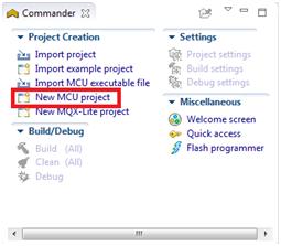 Launch CodeWarrior 10.5 from Windows Start menu and provide a workspace name. 2. Select OK. To create an empty bare board project: 1.