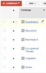 Services on Website Menu AdWords Campaigns What people enter into Google Triggers ads to be displayed Neuro physio Neuro
