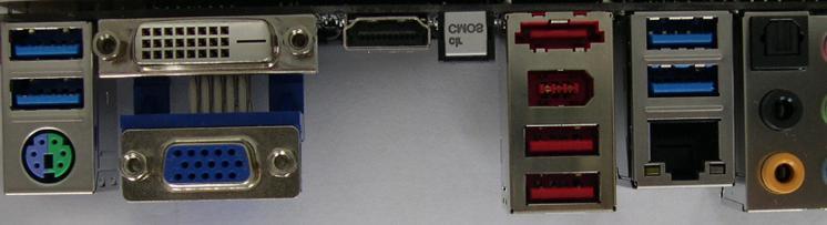 1.5 I/O Panel 1 2 3 4 5 6 7 8 9 10 15 14 13 12 11 1 PS/2 Mouse/Keyboard Port (Green/Purple) 2 D-Sub Port (VGA) 3 USB 2.
