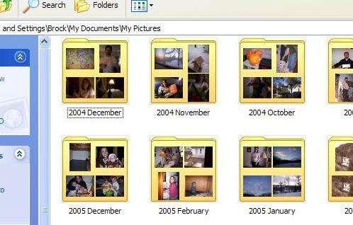 Different Views in Windows Explorer Thumbnails a very small image of any photograph