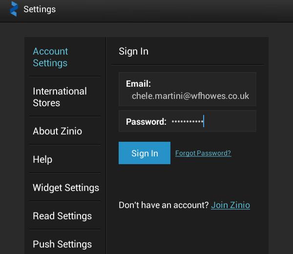 Select the Zinio app listed in the search results. 4. You will now be presented with information about the app, select the "install" button located in the top right. 5.