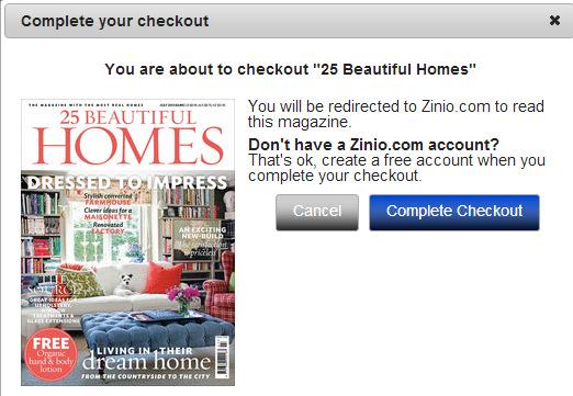com Pick up your digital subscription to a) If you are new to Zinio.