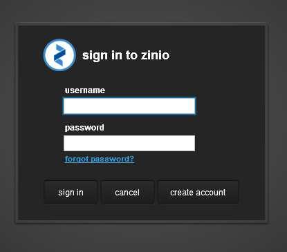 Part 4) How to use Zinio Reader 4 1. Open the app once downloaded and installed. 2.