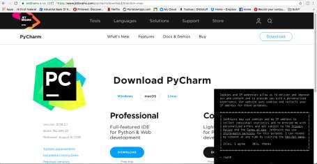 Step 2(b): PyCharm Community Edition [MacOS] Python 3 includes a basic development environment called IDLE.