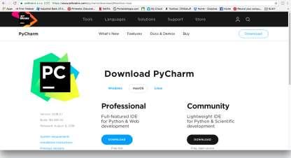 As such, we recommend that you download the free, Community Edition version of the PyCharm IDE (integrated development environment) for use while completing your homework and lab assignments. 1.