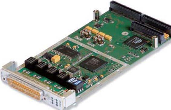 The module consists of FPGA based Interface Controllers as well as a FPGA based 32-bit Microcontroller Core and a separate processor sor for IRIG-B synchronisation with high resolution time stamping.