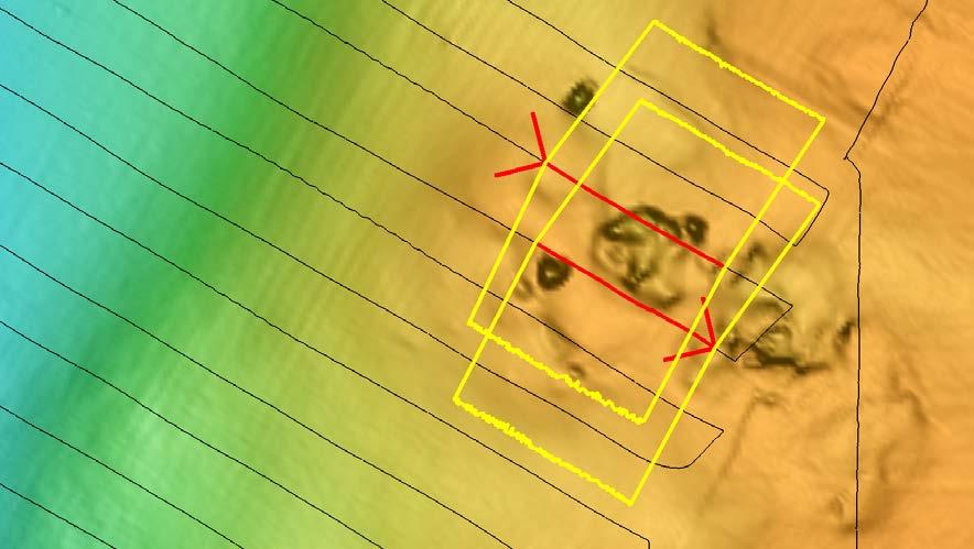 Low Altitude Survey Data Representation Data collected from the LiDAR and sonar are represented in their native form as some combination of sensor location (offset from INS pose), time of flight to