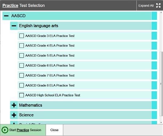Test Administrator Interface For the operational tests, a test session must be created in the TA Interface before the student can begin testing.