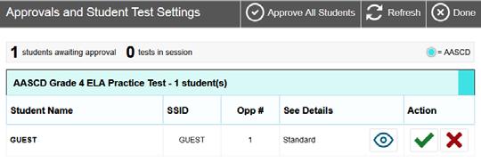 You can also check the box next to the grade level to select all available tests in that grade.