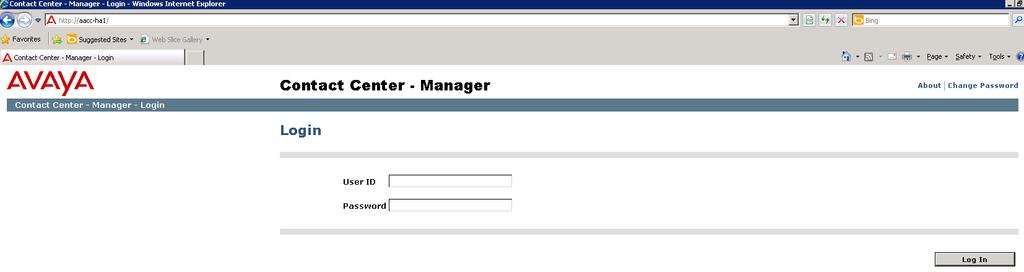 In order to access CCT Administration web page, the CCT server needs to be added into Contact Center Manager Administer (CCMA).