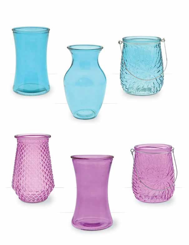 GV08-CARB Caribbean Blue Glass Vase 4 opening x 8 tall 12/$2.19 ea. GV13-CARB Caribbean Blue Glass Vase 3.5 opening x 6.25 tall 12/$1.99 ea.
