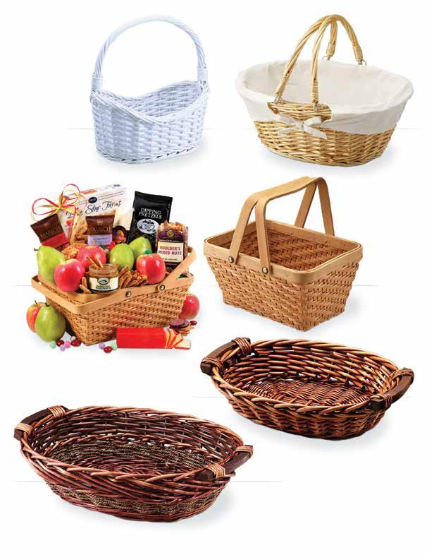 41072 Oval Split-Willow Basket with Fabric Lining and Double Drop-Down Handles 13 x 10.25 x 4.75 3/$6.49 ea. 2059 Oval Willow 10 x 7.75 x 3.5 Natural: 3/$5.29 ea.