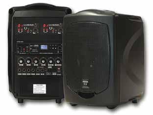 Focus 505 with Plug in microphone TRULY PORTABLE - SMALLER THAN AN A4 PIECE OF PAPER F505U1ORQ Mid-Size Wireless Portable PA System The Focus 505 is ideal for those who need a truly portable