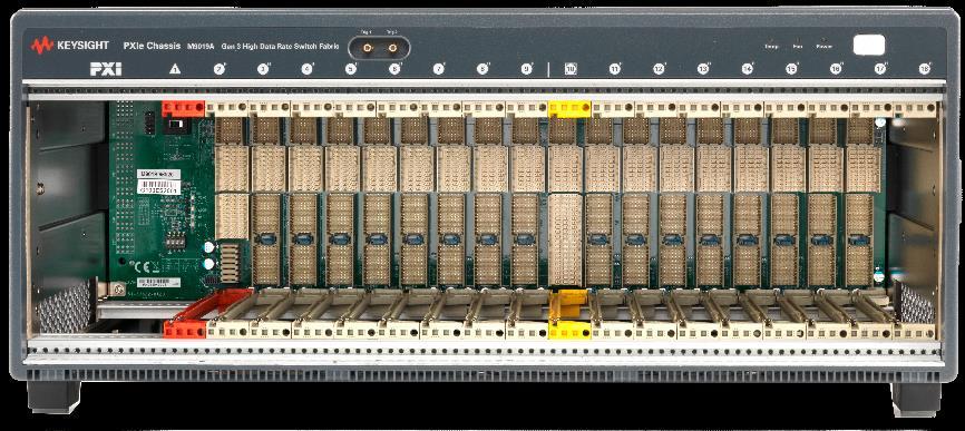 Hardware Overview Backplane configuration The M9018B and M9019A PXIe chassis provide 16 hybrid-compatible slots for the ultimate in flexibility and compatibility.