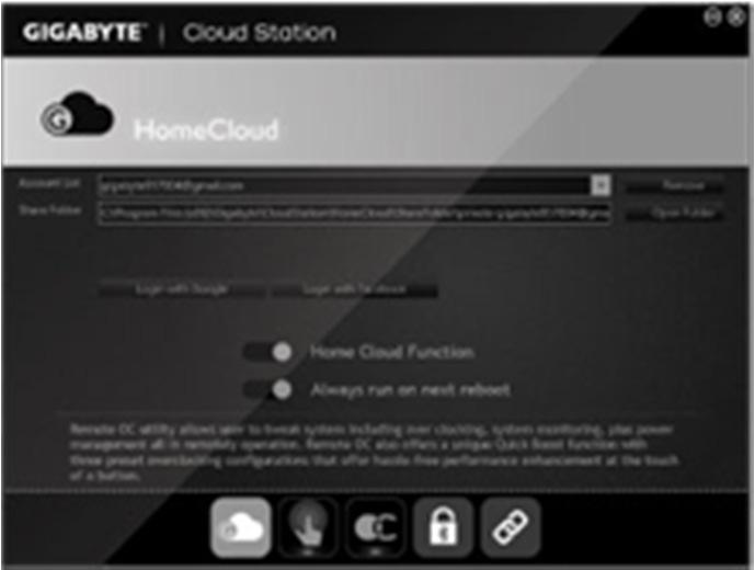 Cloud Station GIGABYTE Cloud Station is composed of several GIGABYTE unique apps that allo your smart phones/tablet devices to communicate, share