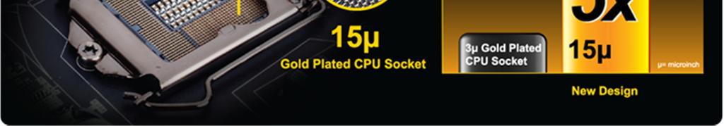 equipped ith a gold plated CPU socket, hich means that enthusiasts can enjoy