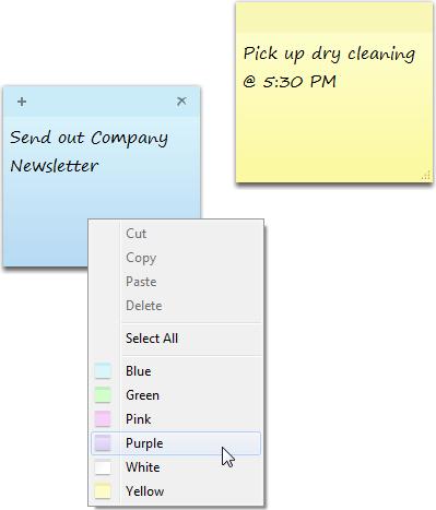 Sticky Notes 1. Type the word, Sticky, in Cortana. Click on Sticky Notes. A yellow sticky note appears on the screen. 2.