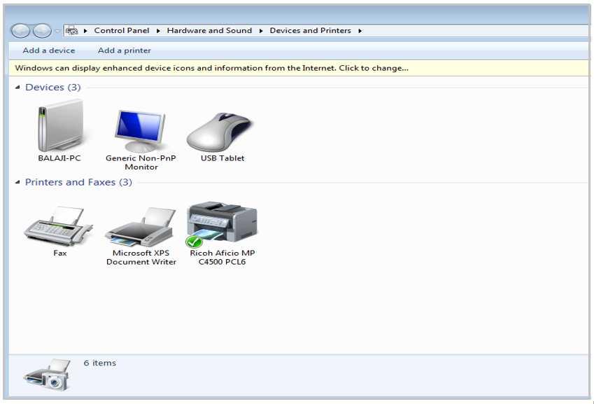 7.7 How to Setup Printers in Step 1 Confirm the PC has access to Local / Network Printers and can