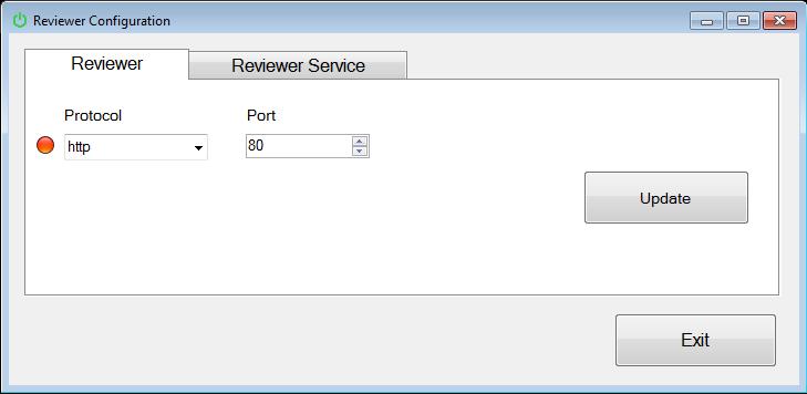 7. Useful Tips 7.1 How to configure the TCP/IP port Reviewer Configuration tool is a utility that is installed with.