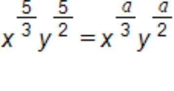 Multiplying the expressions within the parentheses and applying the exponent rules yields, which means the equation is true