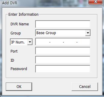 B. DVR List 1 Add DVR List Click the right mouse on the [Base Group] and select the [Add