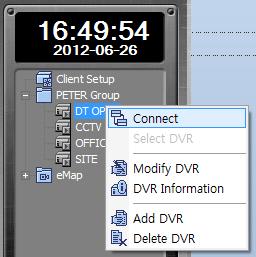 4 Move DVR List : To move the added DVR list into a different group, simply drag and drop the list into the desired group.