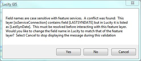 There are three parts f this validatin: 1. Validates setup in Lucity. This part checks t make sure required fields are ppulated, and Lucity fields are valid. 2. Validates setup in gedatabase.